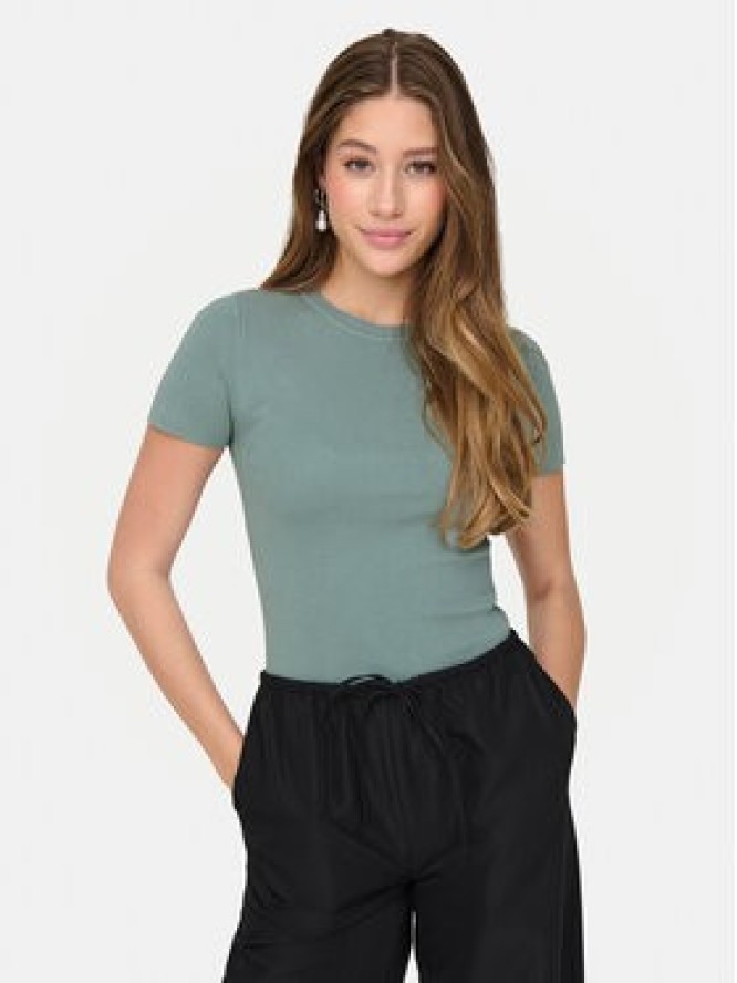 JDY T-Shirt Cirkeline 15307860 Niebieski Slim Fit