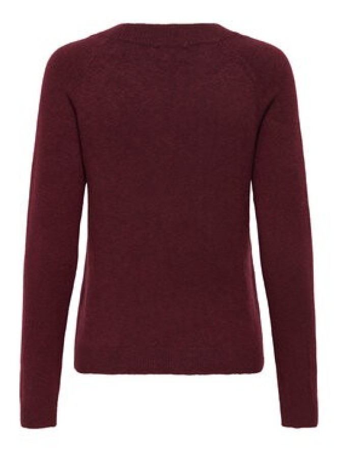 ONLY Sweter Rica 15204279 Bordowy Regular Fit