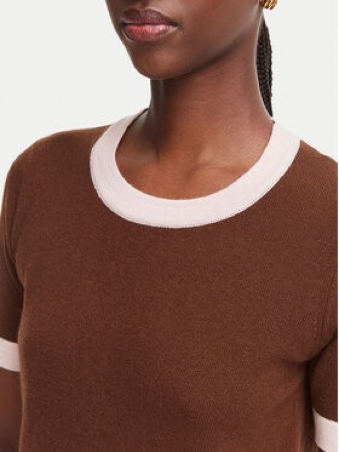 Luisa Spagnoli Sweter Casilda 100505 Brązowy Regular Fit