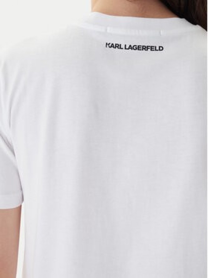KARL LAGERFELD T-Shirt B1W17091 Biały Regular Fit