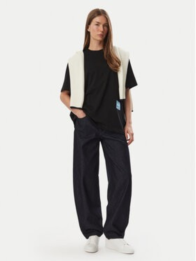 Karl Lagerfeld Jeans Jeansy B4W10112 Granatowy Boyfriend Fit