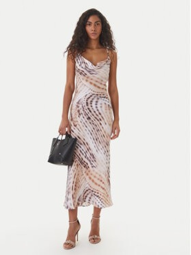 Guess Sukienka koktajlowa W6GK94 W2266 Beżowy Regular Fit