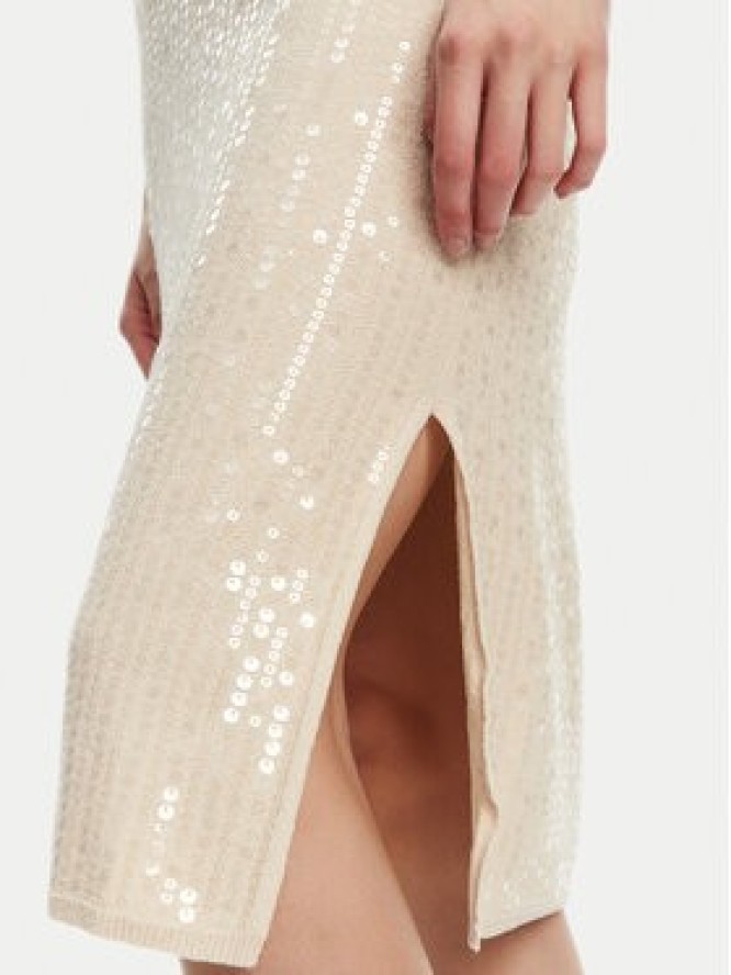 Marella Sukienka koktajlowa Addetto 2523326024 Écru Regular Fit