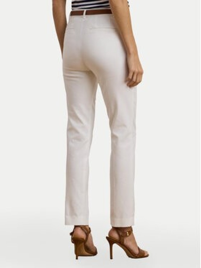 LAUREN RALPH LAUREN Spodnie materiałowe 200811955005 Biały Skinny Fit