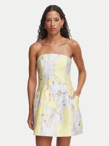 Bardot Sukienka koktajlowa Karoline 60099DB9 Żółty jasny Regular Fit