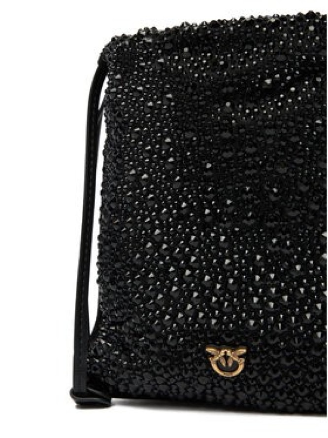 PINKO Torebka Slouchy Coulisse Baby AI 25-26 PCPL 105409 A2WF Czarny