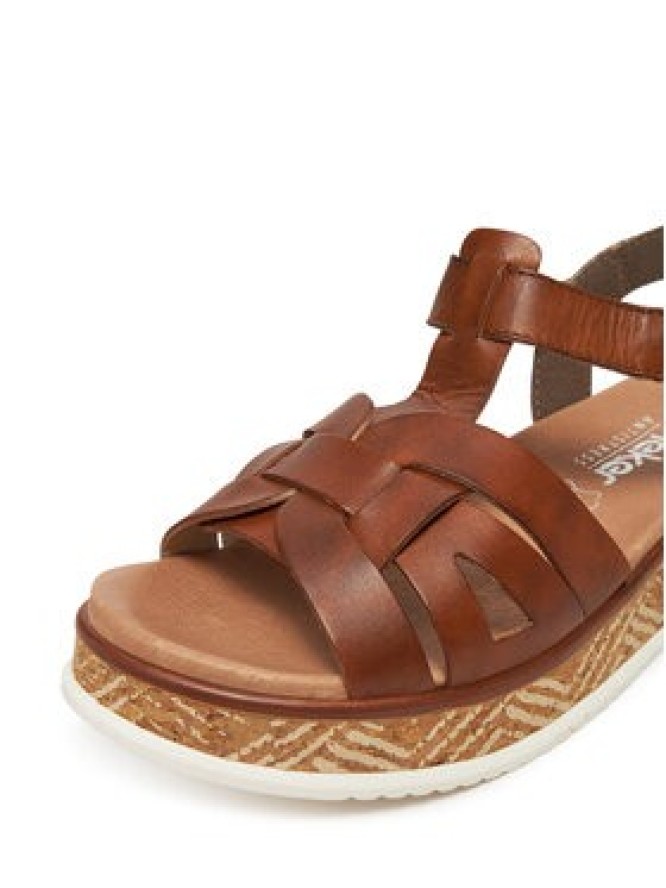 Rieker Sandały W0853-24 Brązowy