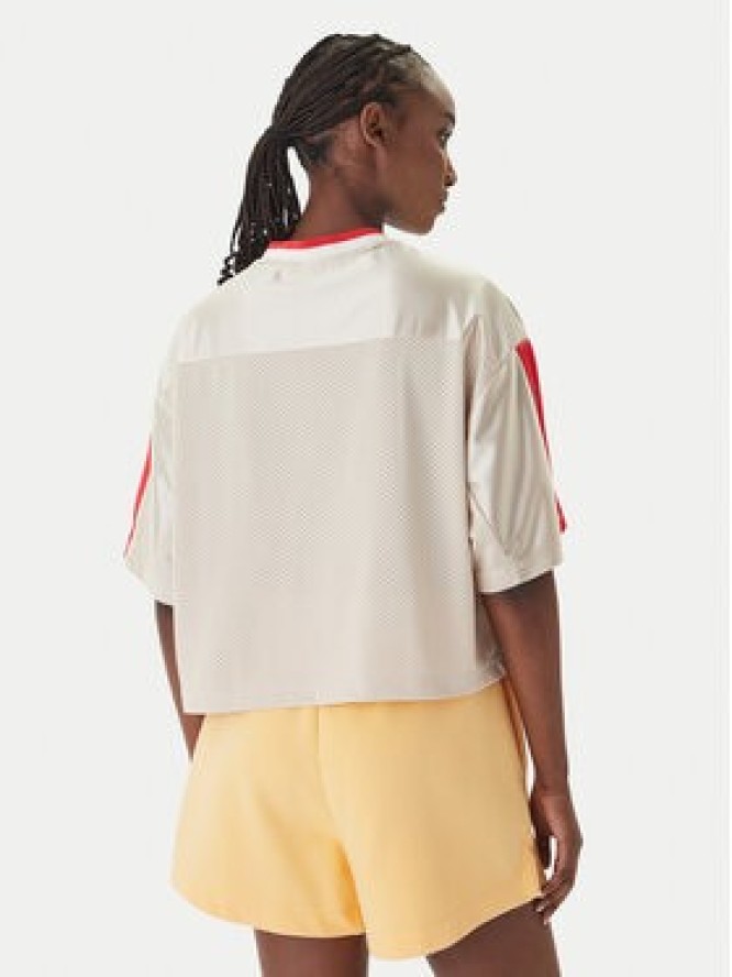 adidas T-Shirt Stadium JZ1073 Beżowy Loose Fit