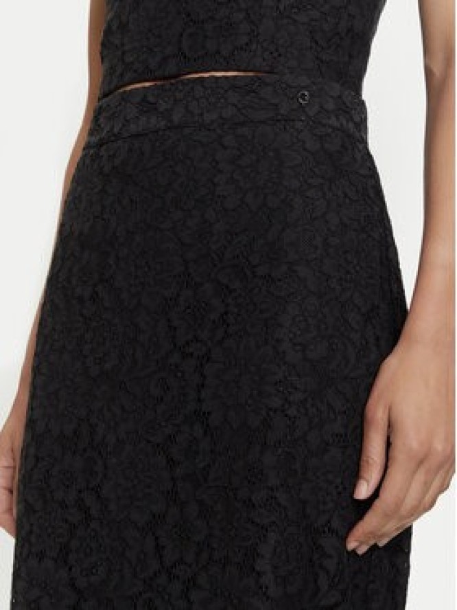 Guess Spódnica ołówkowa W5YD12 WHD00 Czarny Regular Fit