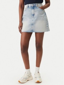 Tommy Jeans Spódnica jeansowa DW0DW22716 Błękitny Mom Fit