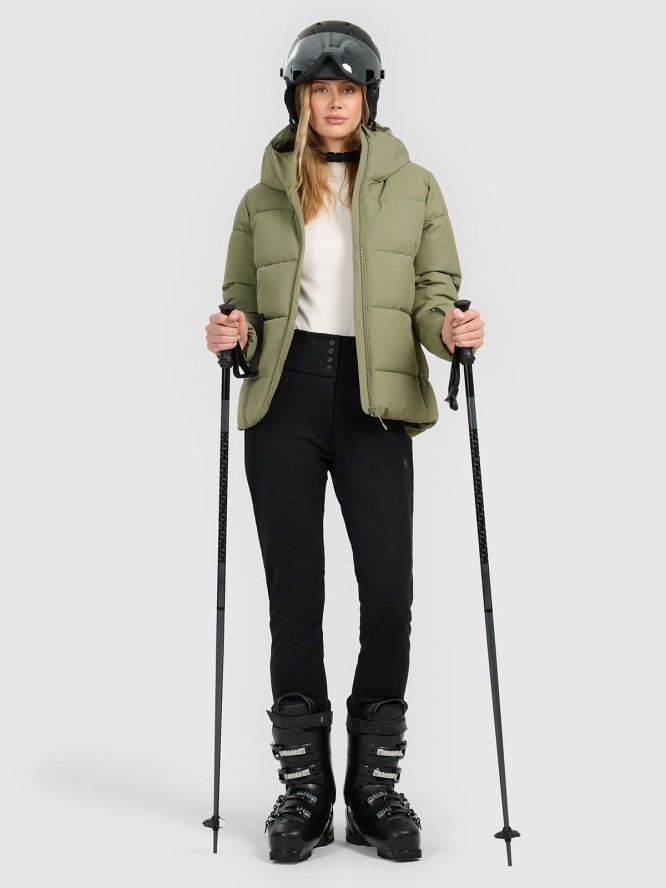 4F Kurtka narciarska membrana 5000 damska - khaki XL