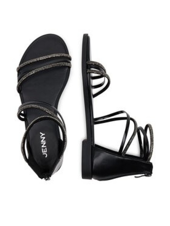 JENNY Sandały SF127-01 Czarny