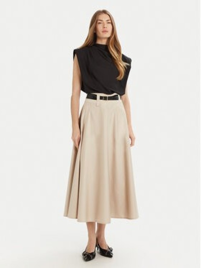 Marella Spódnica trapezowa Kuban 2513101011 Beżowy Regular Fit