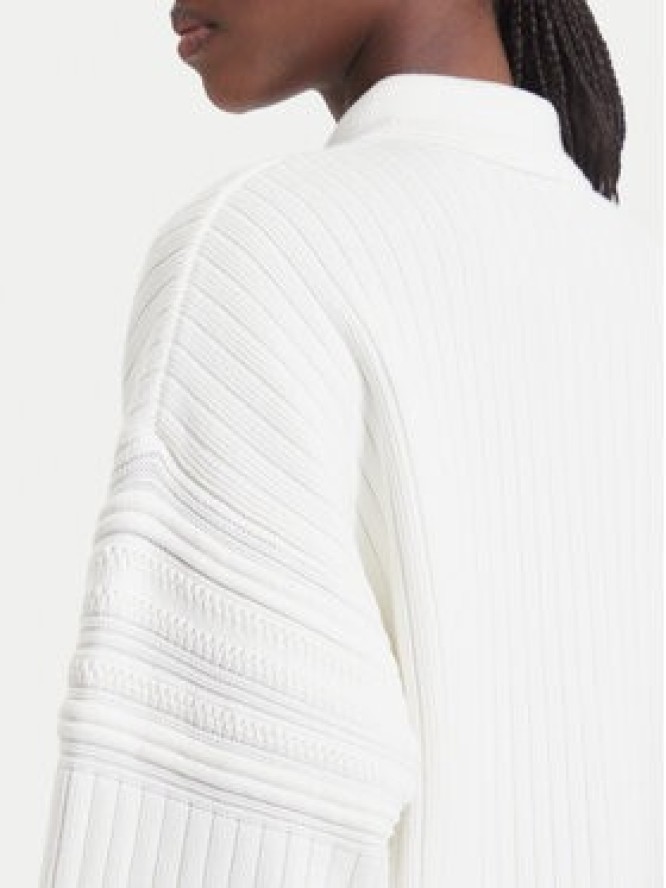 Lacoste Sweter AF8272 Kremowy Regular Fit