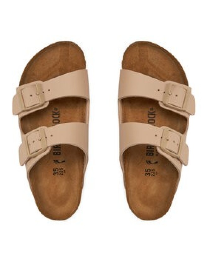 Birkenstock Klapki Arizona Birko-Flor 1027723 Beżowy