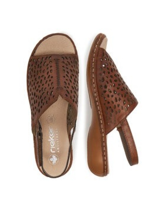 Rieker Sandały 65985-25 Beżowy