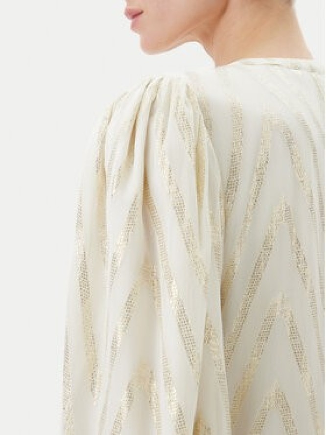 Bruuns Bazaar Bluzka Collard Majlya BBW4486 Beżowy Regular Fit