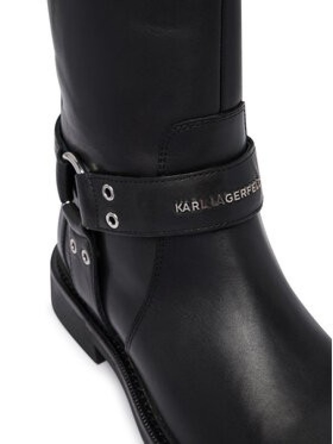 Karl Lagerfeld Jeans Botki Sadie KL47466 Czarny