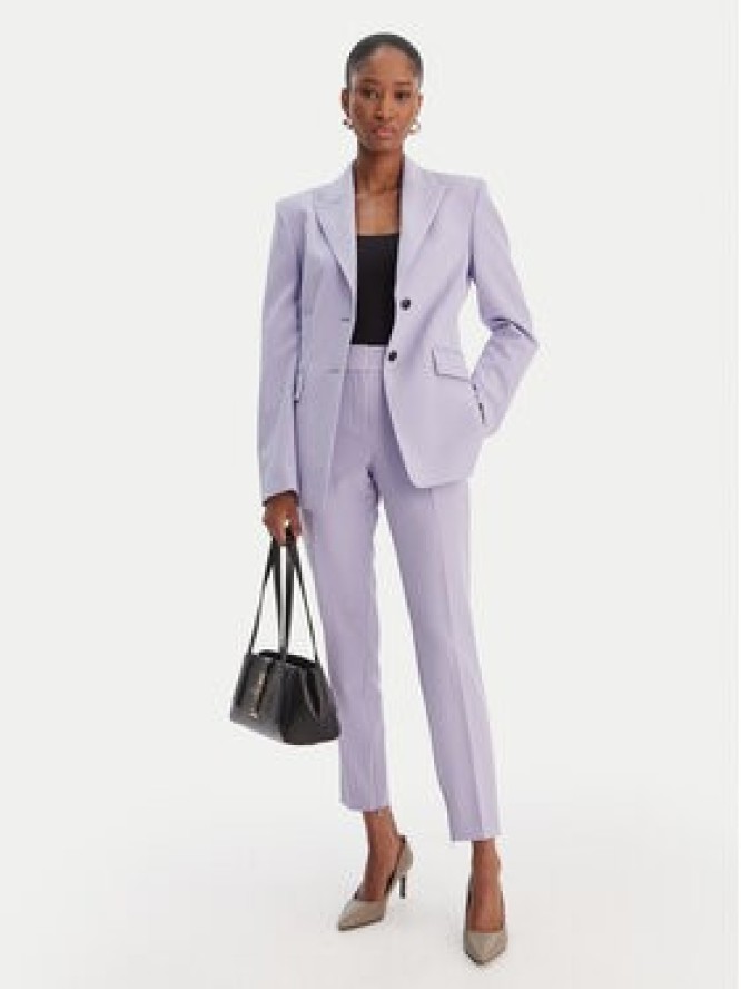 HUGO Spodnie materiałowe Hedima-1 50544742 Fioletowy Slim Fit