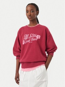 Roxy Bluza Lineup ERJFT05112 Bordowy Regular Fit