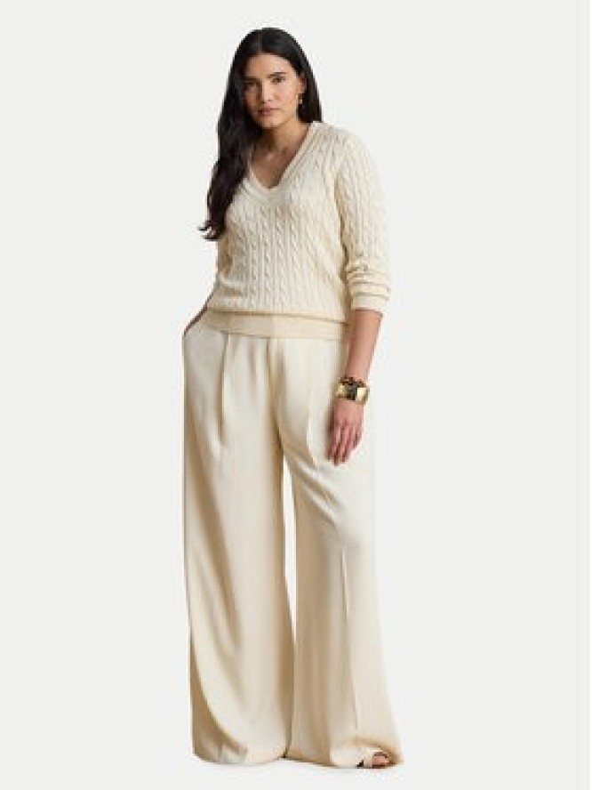 LAUREN RALPH LAUREN Sweter 200888795011 Kremowy Relaxed Fit
