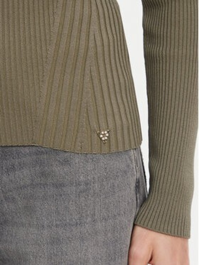 Guess Sweter W5YR08 Z0040 Zielony Regular Fit