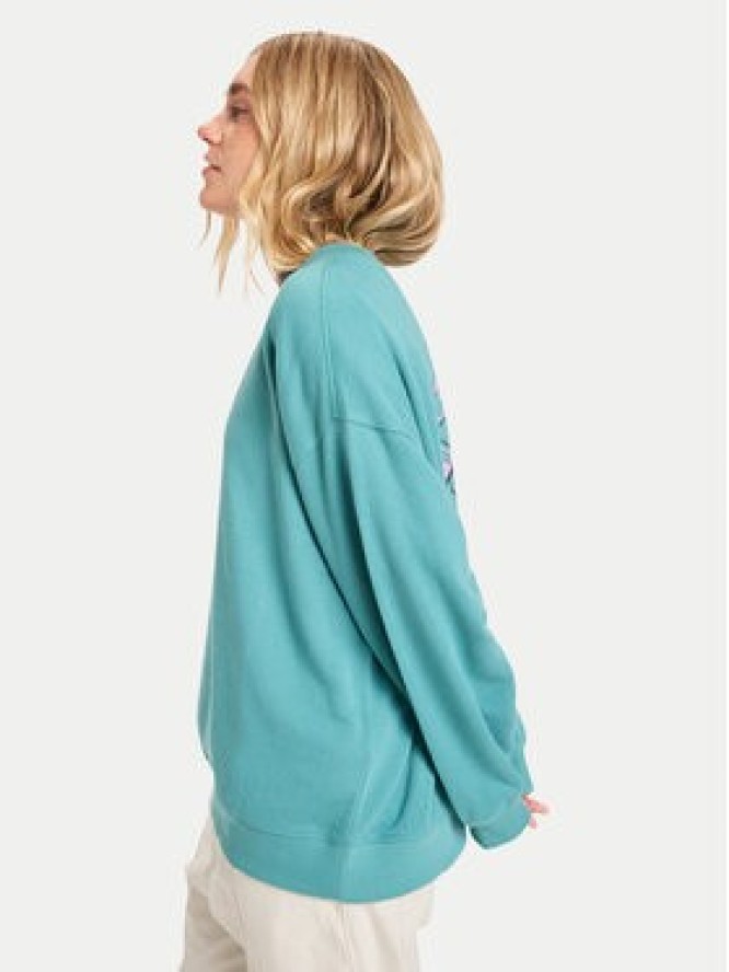 Quiksilver Bluza EQWFT03188 Niebieski Oversize