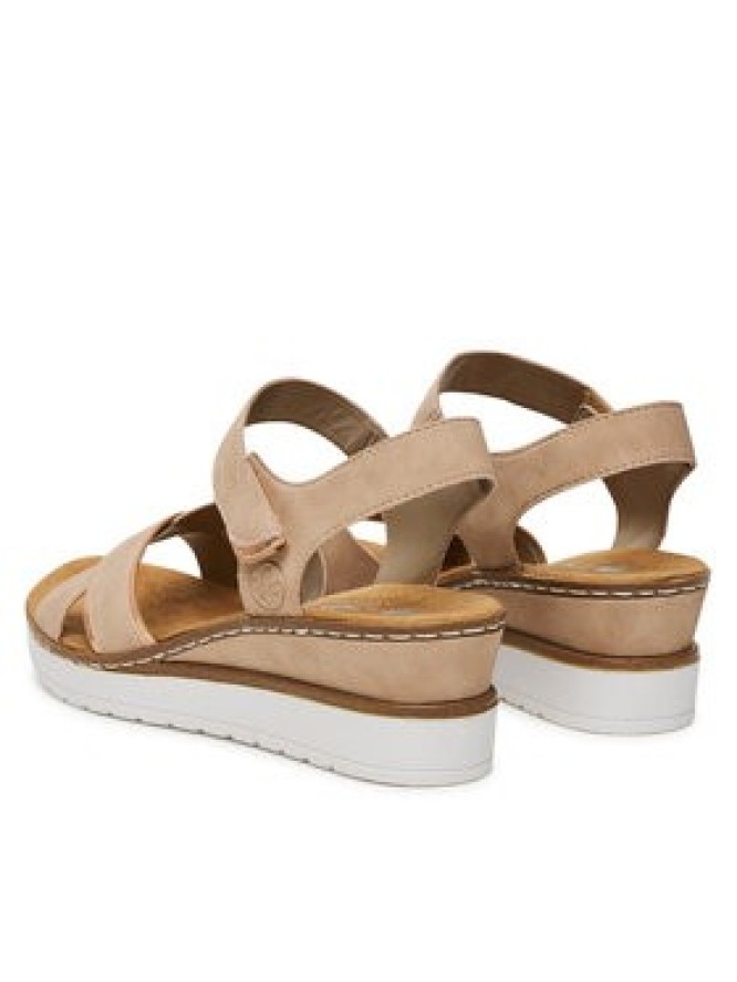 Rieker Sandały V38G9-31 Różowy