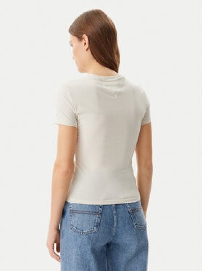 Tommy Jeans T-Shirt Essential DW0DW19447 Beżowy Slim Fit