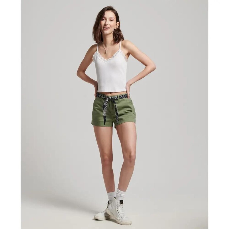 Damskie szorty mini chino Superdry