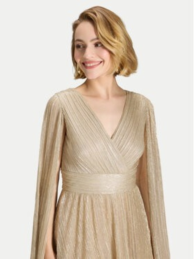 Swing Sukienka wieczorowa 5AK09700 Złoty Regular Fit