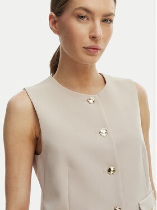 Rinascimento Kamizelka garniturowa CFC0128265003 Beżowy Slim Fit