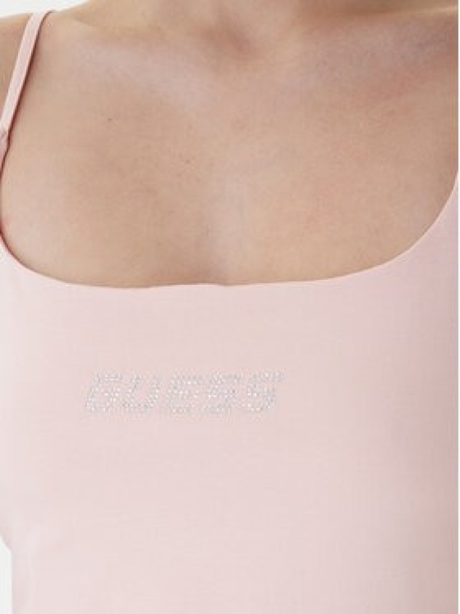 Guess Top V5GP22 J1314 Pomarańczowy Slim Fit