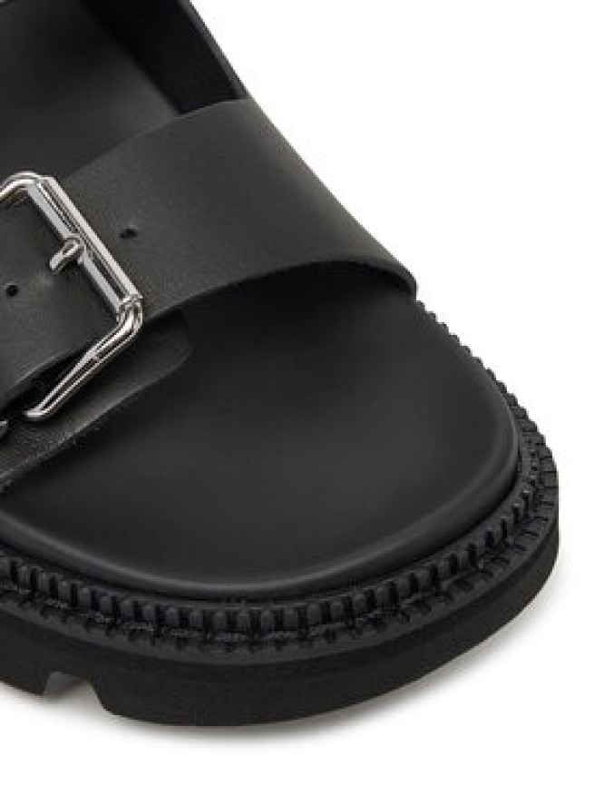 Tommy Jeans Klapki Double Strap Sandal EN0EN02753 Czarny