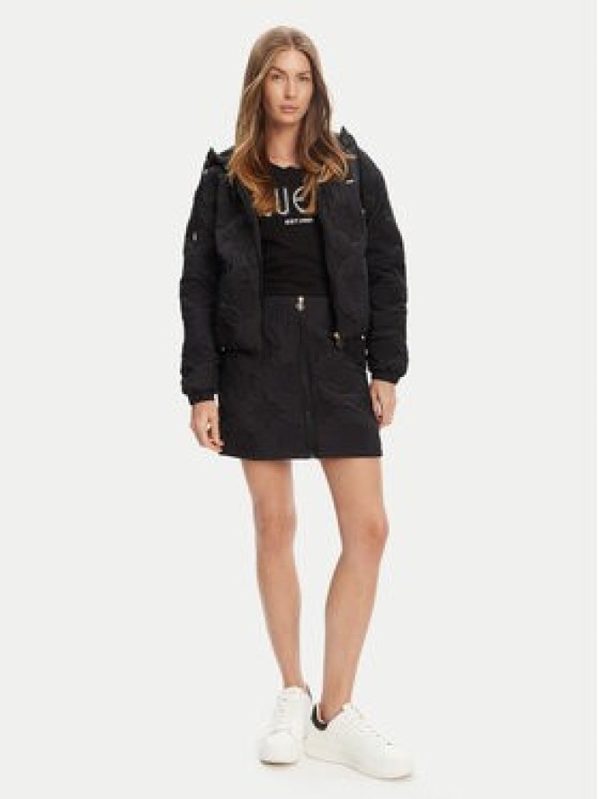 Guess Spódnica mini V5YD02 WHEB2 Czarny Regular Fit