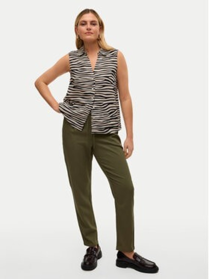 Vero Moda Spodnie materiałowe Jesmilo 10279691 Zielony Regular Fit