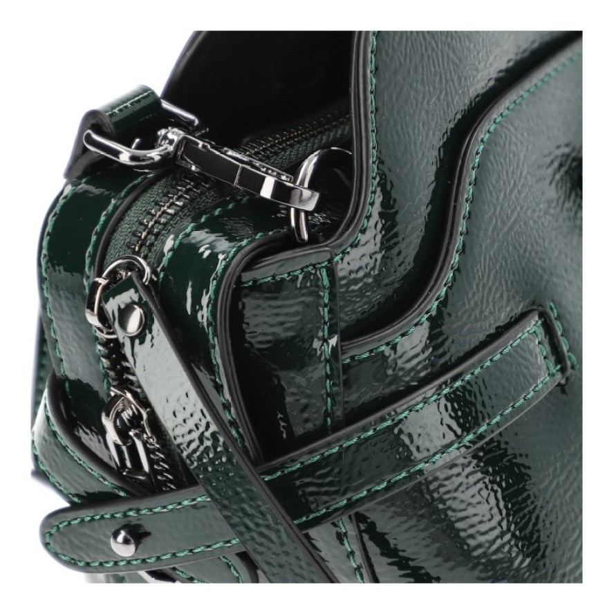 Zielony Elegancki Kuferek Damski Hispanitas