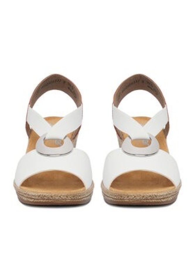 Rieker Sandały CEO-624H6-81 Biały