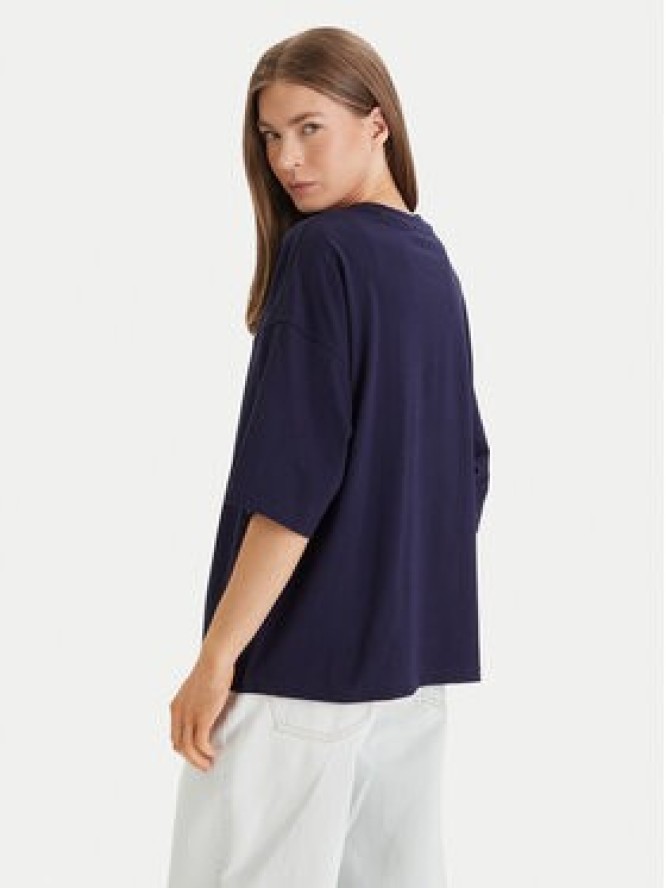 Calvin Klein Jeans T-Shirt LV047D204G Fioletowy Oversize