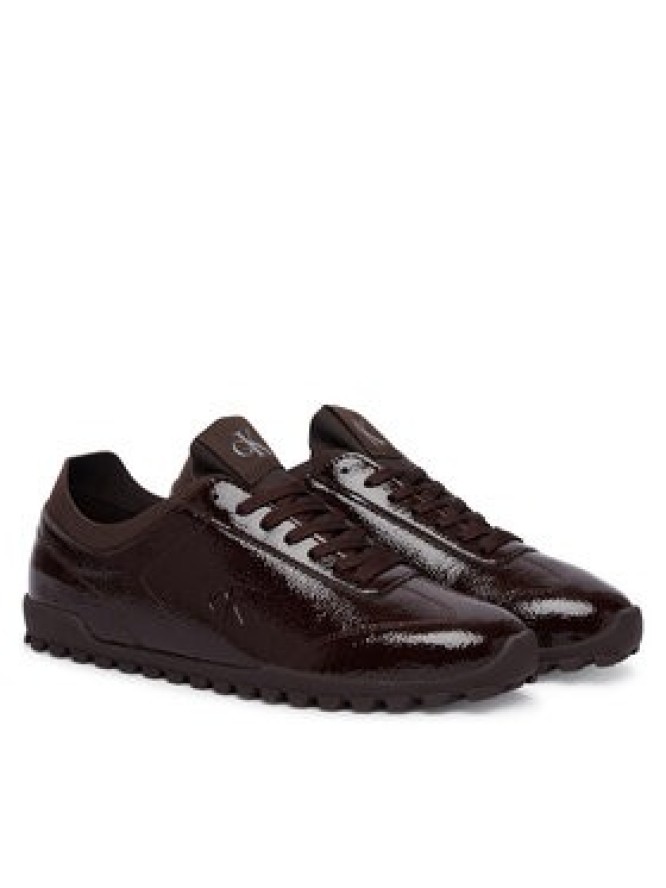 Calvin Klein Sneakersy Low Profile Run Mg Pol Mix Mat HW0HW03284 Bordowy