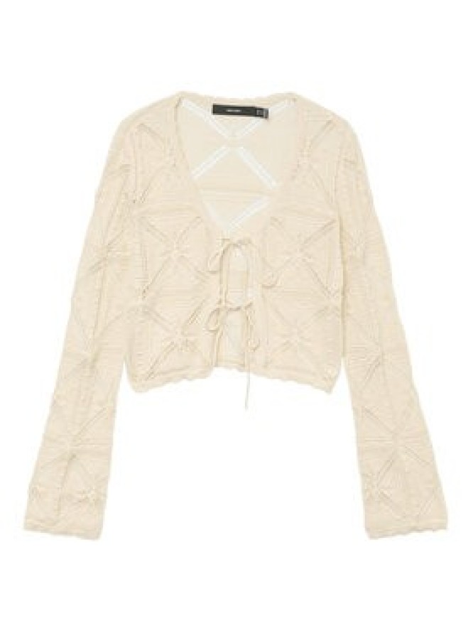 Vero Moda Kardigan Lola 10337188 Beżowy Regular Fit