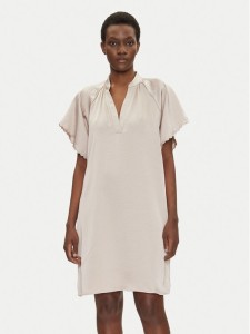 Bruuns Bazaar Sukienka codzienna Beckia Wendis BBW4490 Beżowy Loose Fit