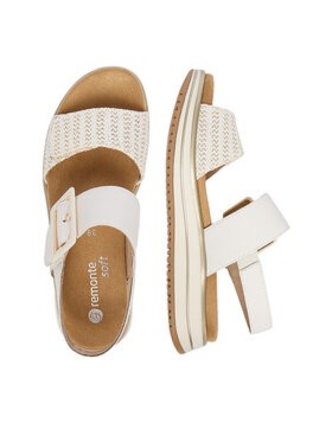 Remonte Sandały CEO-D1J53-81 Biały