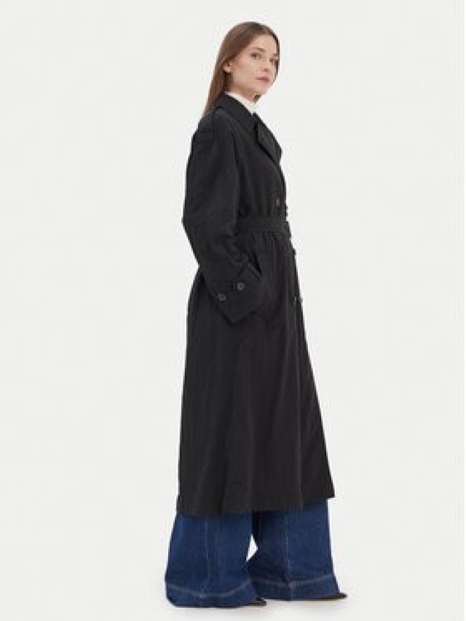Tommy Hilfiger Trencz WW0WW45632 Czarny Oversize