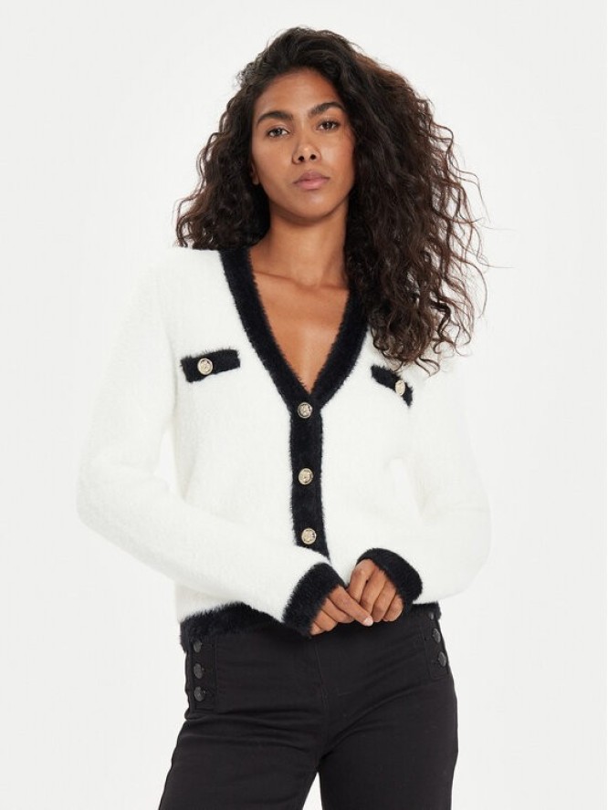 Morgan Kardigan 242-MOGUIN Biały Regular Fit