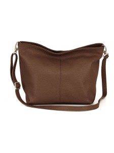 Mia Tomazzi Skórzana torebka "Trapani" w kolorze brązowym - 33 x 25 x 14 cm rozmiar: onesize