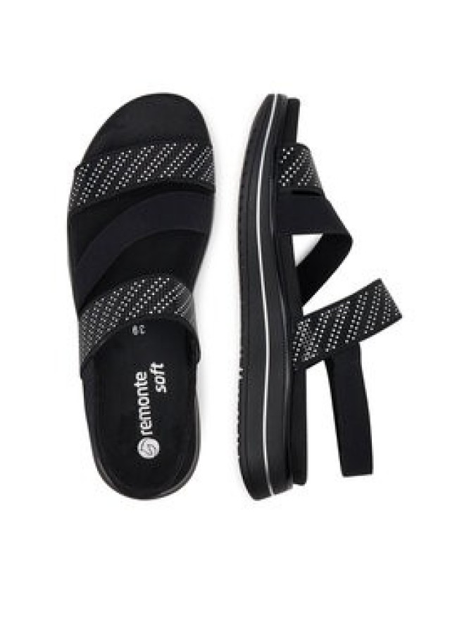 Remonte Sandały D1J59-03 Czarny