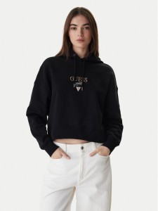 Guess Jeans Bluza W6RQ00 K68I4 Czarny Relaxed Fit