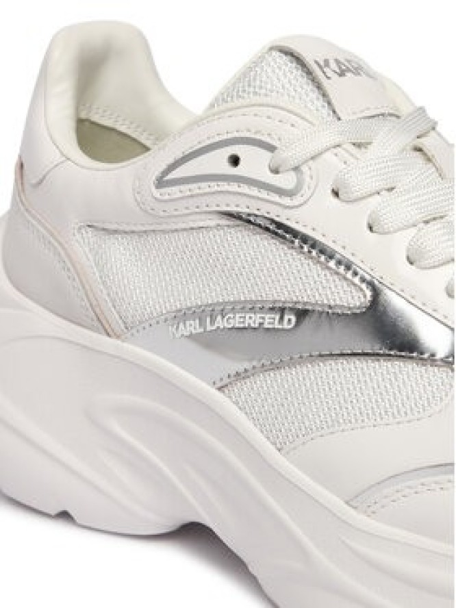 KARL LAGERFELD Sneakersy Kontour Wedge KL68016 Biały