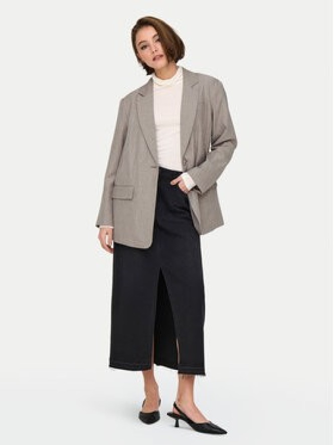 ONLY Marynarka Linda 15328158 Beżowy Oversize
